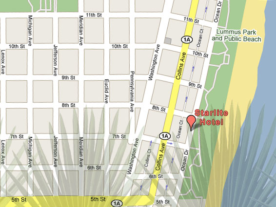 Starlite Hotel Map